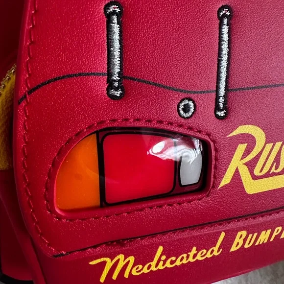 Disney’s Pixar Cars Lightning McQueen Rust-eze Light Up Loungefly Backpack: NWT